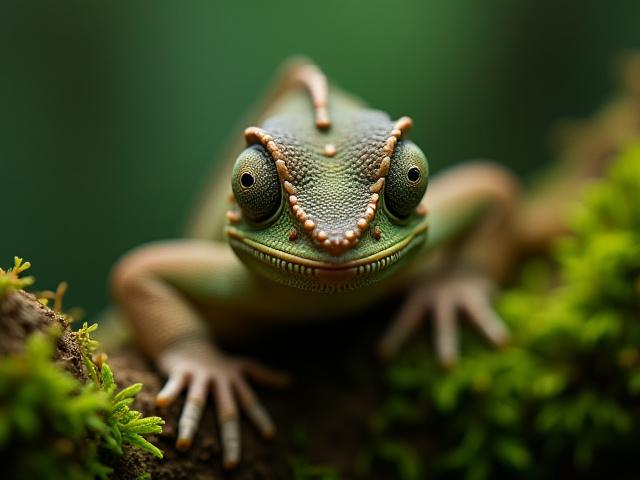 Madagaszkári kaméleon a természetes élőhelyén